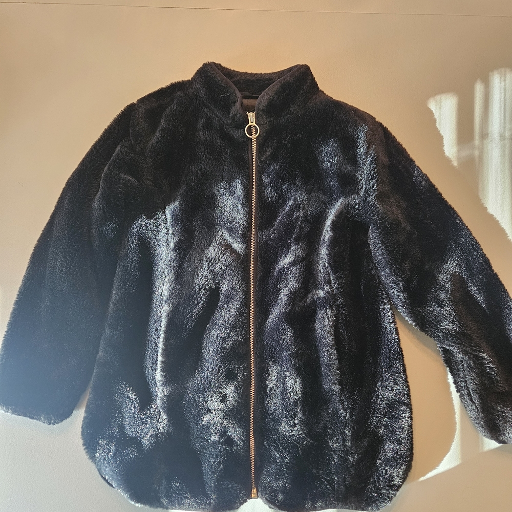 GAP Kids Fuzzy Black Jacket